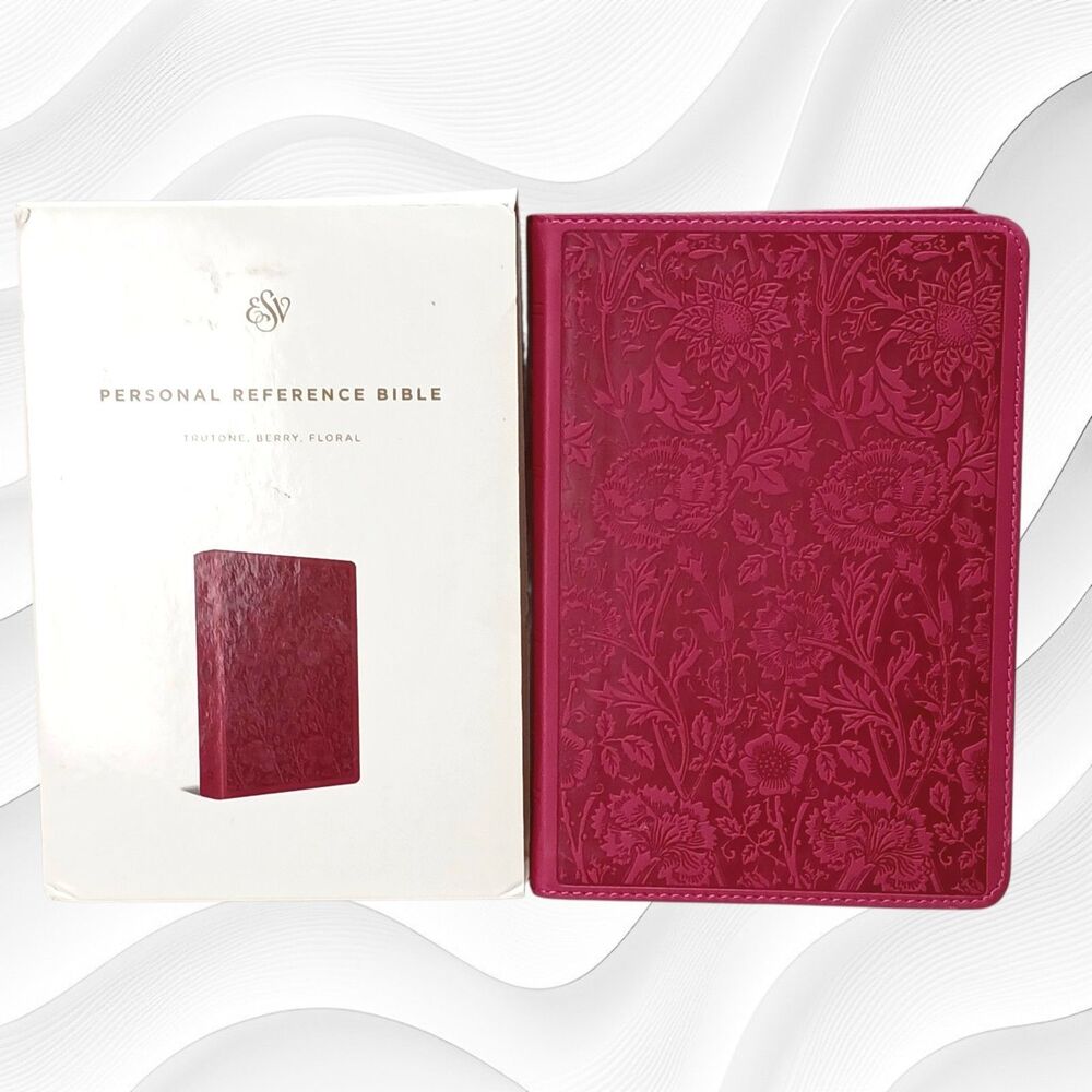 Personal Reference ESV Holy Bible, Beautiful Embossed 2-Tone Floral Cover New